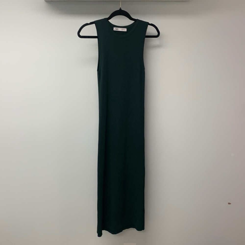 Green ZARA dress